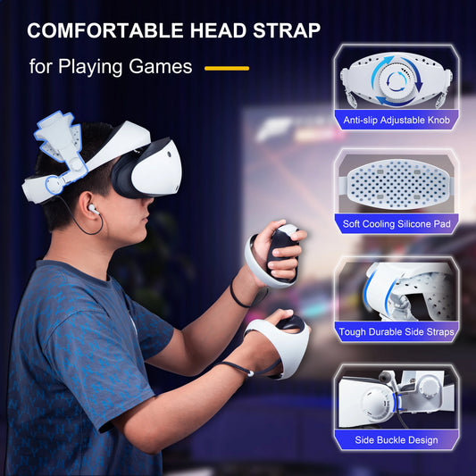 Adjustable Head Strap for SONY PS VR2 VR Glasses Retractable Headset Stand for PlayStation VR2 Expansion Accessories