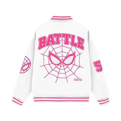 Jackets Men Embroidery Baseball Jacket removable Hat Spliced PU Leather