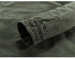 Autumn winter Jacket Men Pure Cotton Business Casual Cargo Jackets Army Military
