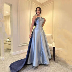Homecoming Dresses: A-Line Prom Evening Dresses Formal Strapless Beading
