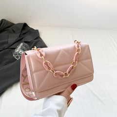 Winter Large Shoulder Bags for Women Stone Pattern PU Leather Crossbody Bags