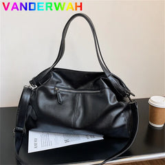 Large Black Shoulder crossbody Bags for Women Hobo Shopper Sac