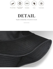 Big Head Man Large Size Bucket Hats Boy 60-63cm Plus Size Summer Fisherman Cap