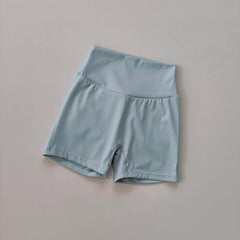 High Waist Peach Hip Seamless Fitness Shorts with Pockets Women's Tight Sports