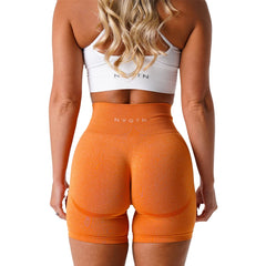 Seamless Shorts for Women Push Up Booty Workout Shorts Fitness Sports Short