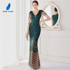 Formal attire Dresses: Evening Dress Long Luxury Beads Women Evening Party Dresses