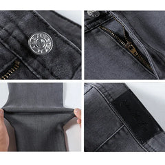 Jeans For Women Skinny High Waist Blue Gray Black Woman Elastic Plus Size Pants