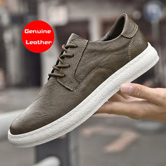 Comfortable male outdoor shoes genuine leather mens sneakers mens