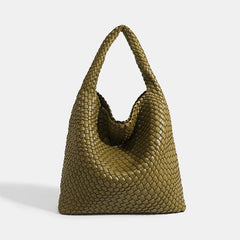 Designer Hand knitting bag PU Large women's Woven tote bag Mistress gift luxury bag