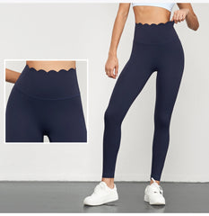 Yoga Pants Women Seamless Lotus Arc Workout Running Leggings High Waist