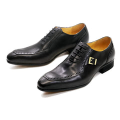 Luxury Leather Mens Dress Shoes Office Business Wedding Formal Shoes