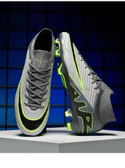 Men Light Soccer Shoes Ankle Football Field Boots Outdoor Non-slip Grass
