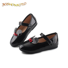 Baby Girl Shoes Soft PU Patent Leather Flats For Girls Kids Little Children Casual