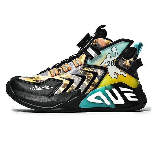 Basketball Shoes Kids Sneakers High Top Running Sports Shoes for Boys Tenis Boots Lightweight Children Sneakers