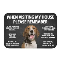 Please Remember Shih Tzu Dogs House Rules Entrance Doormat Decor Kitchen Welcome