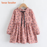 Bear Leader Autumn Girls Dress Spring Kids Princess Dress Casual