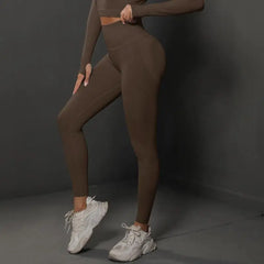Women Seamless Yoga Pants Fitness Sports Running Sportswear Stretchy Lifting Tights