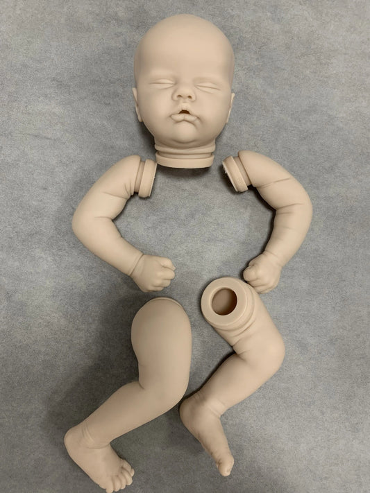 NPK 19inch Reborn Baby Doll kit Quinbee Unpainted Kit With cloth body DIY parts