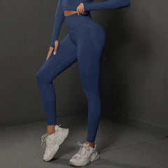 Women Seamless Yoga Pants Fitness Sports Running Sportswear Stretchy Lifting Tights