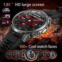 2026 New T-REX3 Outdoor Smart Watch 1.85inch AMOLED 1000mAh Large Battery 5ATM Waterproof Voice Call Sports Men Fitness Bracelet