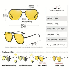 Glasses Men Women Polarized Driving Sun Glasses Square Aluminum