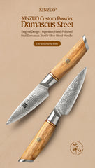 3.5'' in Paring Knife 73-layer Damascus Steel Damascus Steel Utility Knife