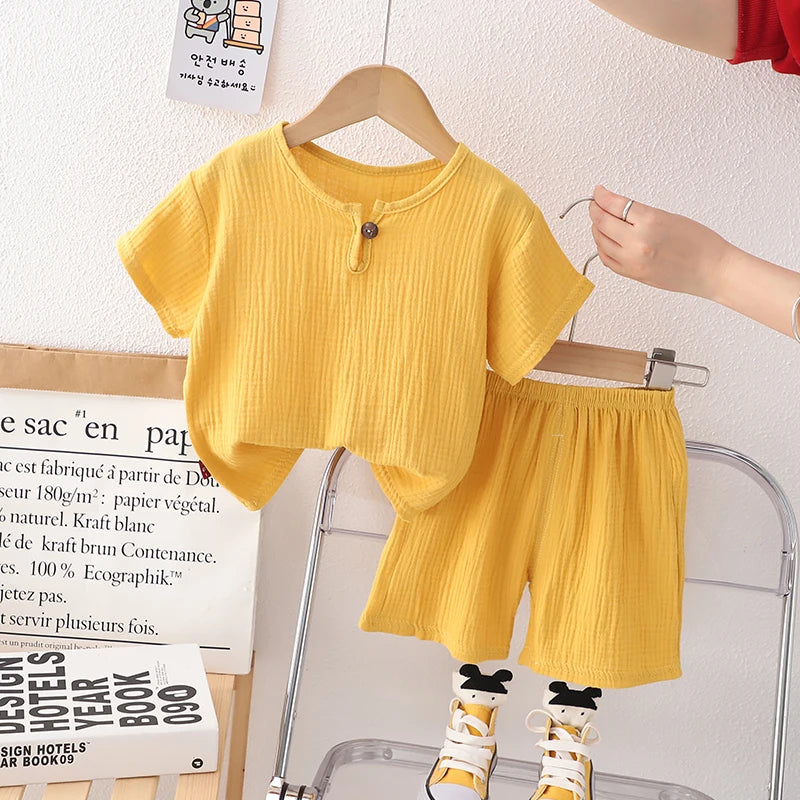 New Summer Baby Clothes Children Boys T shirt Shorts 2Pcs/Sets Infant Outfits Toddler Casual Sports Costume Kids Tracksuits