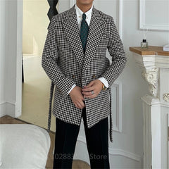 Tuxedo for Mens: Double Breasted Wedding Suits For Men 2 Piece Slim Fit Male Fashion