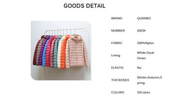 Women Winter Reversible Jackets 90% White Duck Down Keep Warm