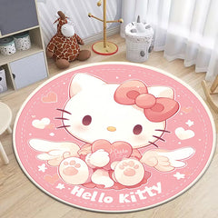 HD Printed Round Carpet for Living Room Bedroom Rugs Camping Picnic