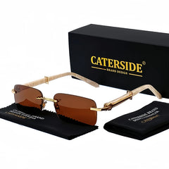 Sunglasses Men Luxury Brand Designer Classic Rectangle Sunglasses Male