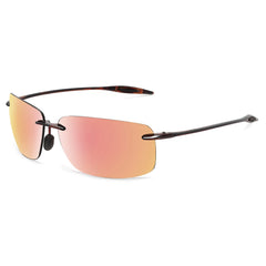 Sunglasses for Men: Orange Male Driving Rectangle Ultralight Frame Sunglasses