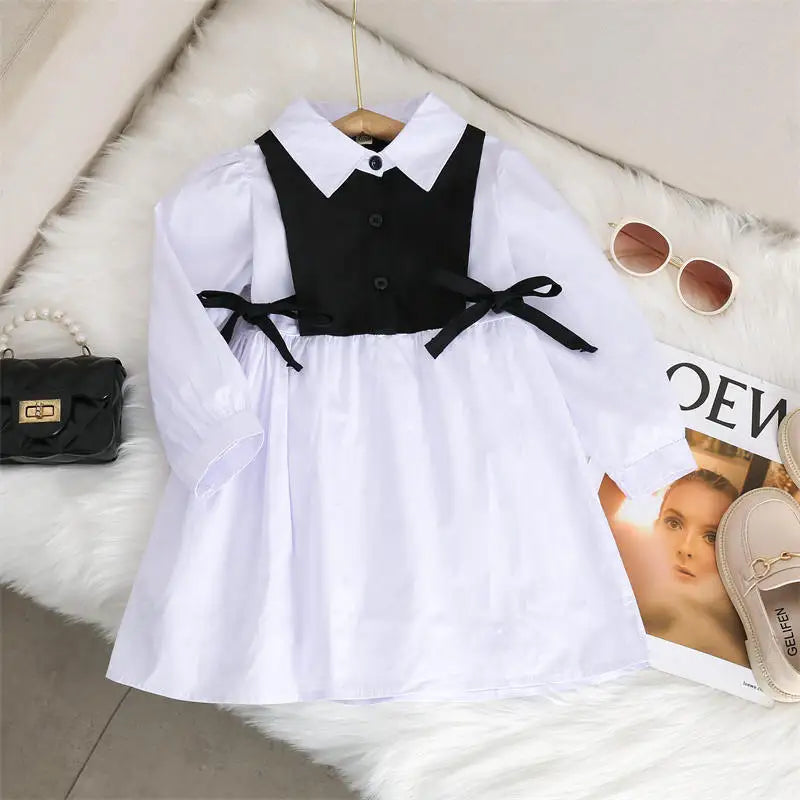 Spring Autumn Girls Dress Korean Fashion Dress for Girls Long Sleeve Casual Princess