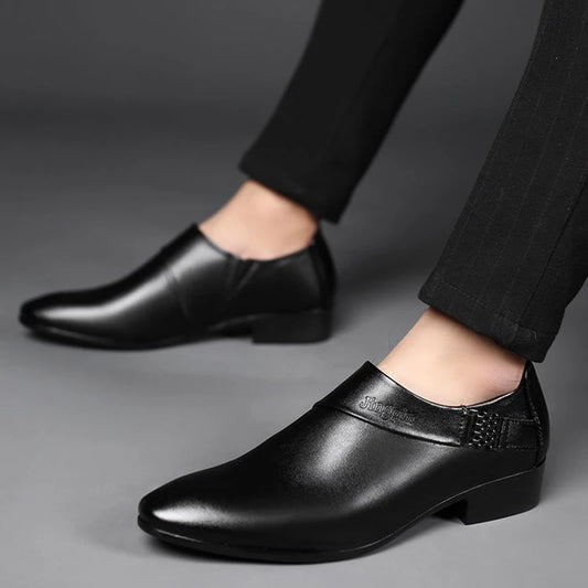 Men PU Leather Shoes Formal Dress Shoes for Male Plus Size Party Wedding Office