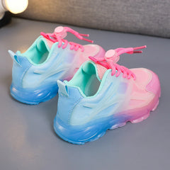 Children Boys And Girls Mesh Breathable Shoes Comfortable Casual Walking Lightweight