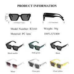 Premium Shades Designer Black Brand Sunglasses Mens Square Sun Glasses