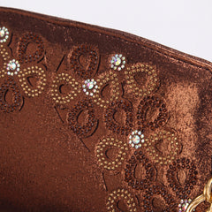 Matching Shoes and Bags: Coffee Color Peep Toe Ladies Shoes Matching Bag Set