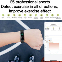 Amoled Smart Watch Smartwatch Band Women Men Heart Rate Blood Oxygen Waterproof Connected Smart Bracelet Sport Fitness Tracker