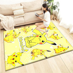 Pokemon Cartoon Carpet Rug for Living Room Bedroom Decoration Picnic Camp Kitchen