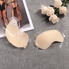 Sujetador Women's Bra Invisible Push Up Bra Self-Adhesive Silicone Seamless