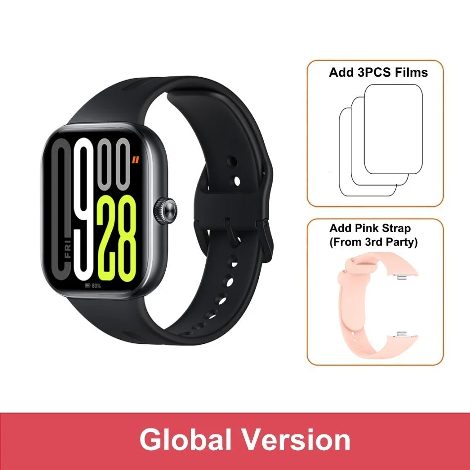 Global Version Xiaomi Redmi Watch 5 Bluetooth Phone Call 2.07'' AMOLED Screen Health Monitoring 24 Days Battery Mi Smartwatch