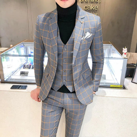 Tuxedo for Mens: Men's Wedding Groom's Coat Pants Vest 3-piece Set/men's Wedding