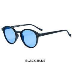 Sunglasses for Men: Vintage Retro Polarized Circle Sun Glasses
