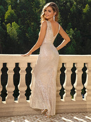 Formal attire Dresses: Maxi sequin summer dress women elegant long evening dresses