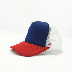 Unisex 5 Panel Trucker Hat For Adult Summer Net Baseball Cap Men