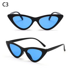 Eyewear Sun Shades Female Shades Vintage Small Triangle Sunglasses