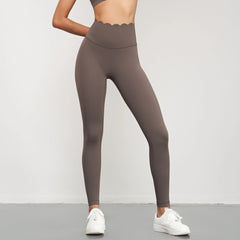 Yoga Pants Women Seamless Lotus Arc Workout Running Leggings High Waist