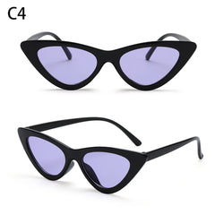 Eyewear Sun Shades Female Shades Vintage Small Triangle Sunglasses
