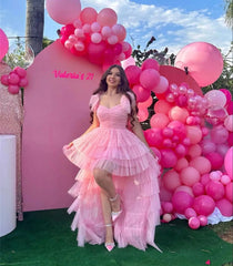 Homecoming Dresses: Pink Wedding Dress Party Evening Elegant Celebrity Dresses