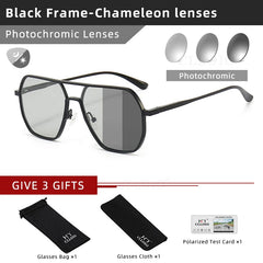 Sunglasses Men Women Polarized Sun Glasses Chameleon Anti-glare Driving